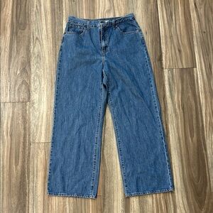 Levi's High Waisted Straight Blue Jeans
